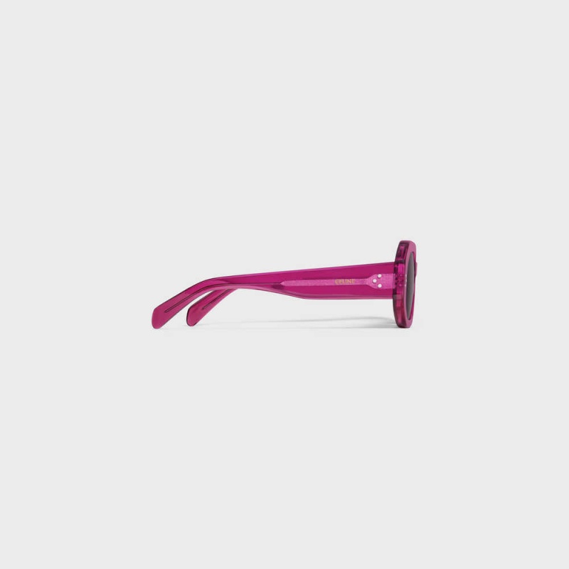 Celine Square S255 In Acetate Zonnebril Roze | CL-592403