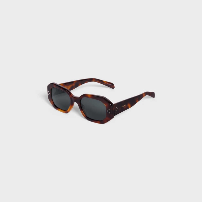 Celine Square S255 In Acetate Zonnebril Bruin | CL-592402