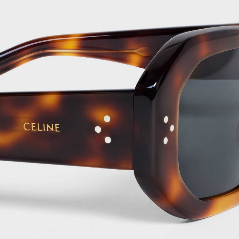 Celine Square S255 In Acetate Zonnebril Bruin | CL-592402