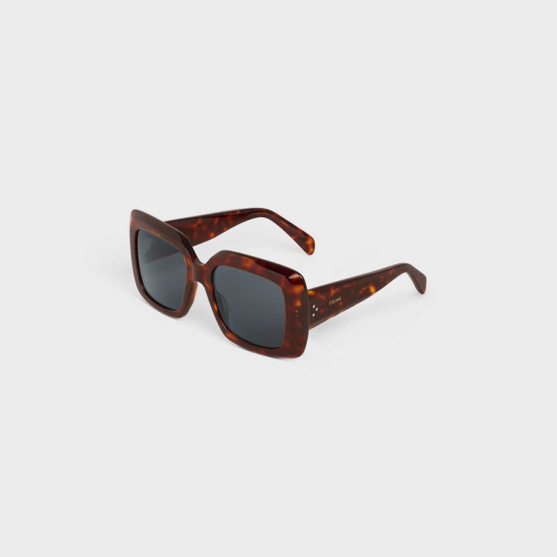 Celine Square S263 In Acetate Zonnebril Bruin | CL-592376