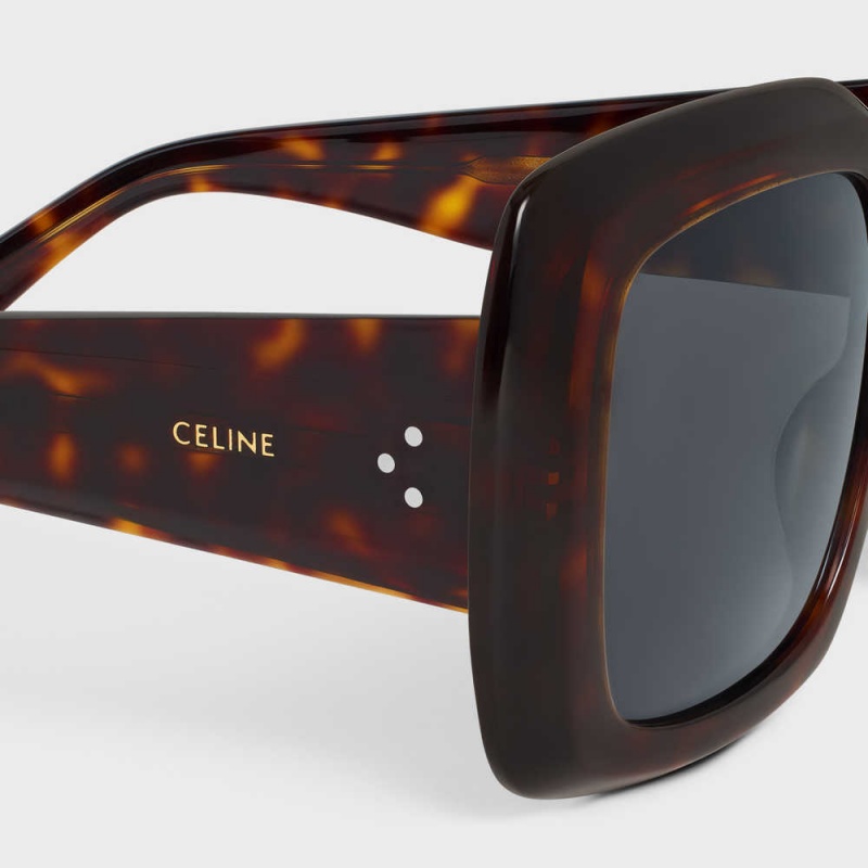 Celine Square S263 In Acetate Zonnebril Bruin | CL-592376