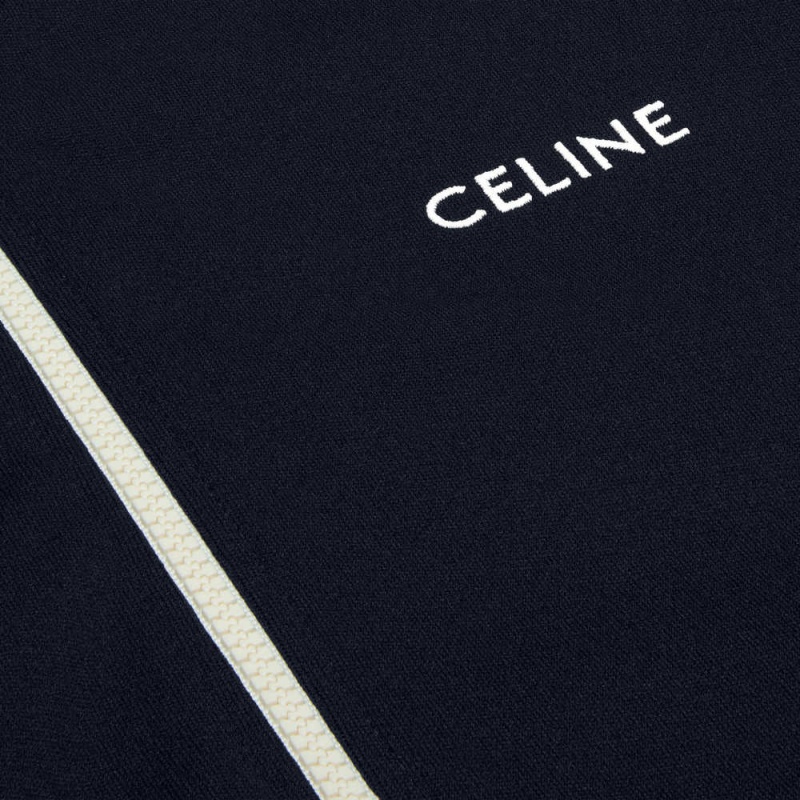 Celine Tracksuit In Double Face Jersey Sweatshirts Wit | CL-592799