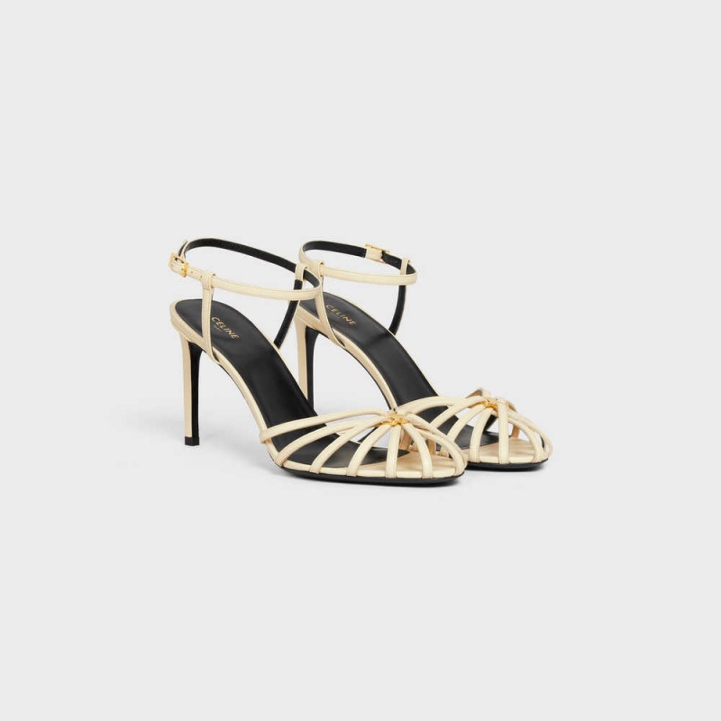 Celine Triomphe In Calfskin Sandalen Geel | CL-592600