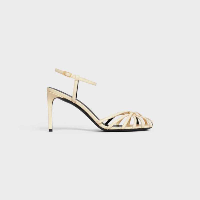 Celine Triomphe In Calfskin Sandalen Geel | CL-592600