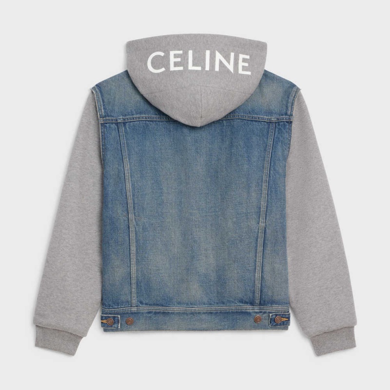 Celine Trucker In Union Wash Denim Jassen Lichtturkoois | CL-592687