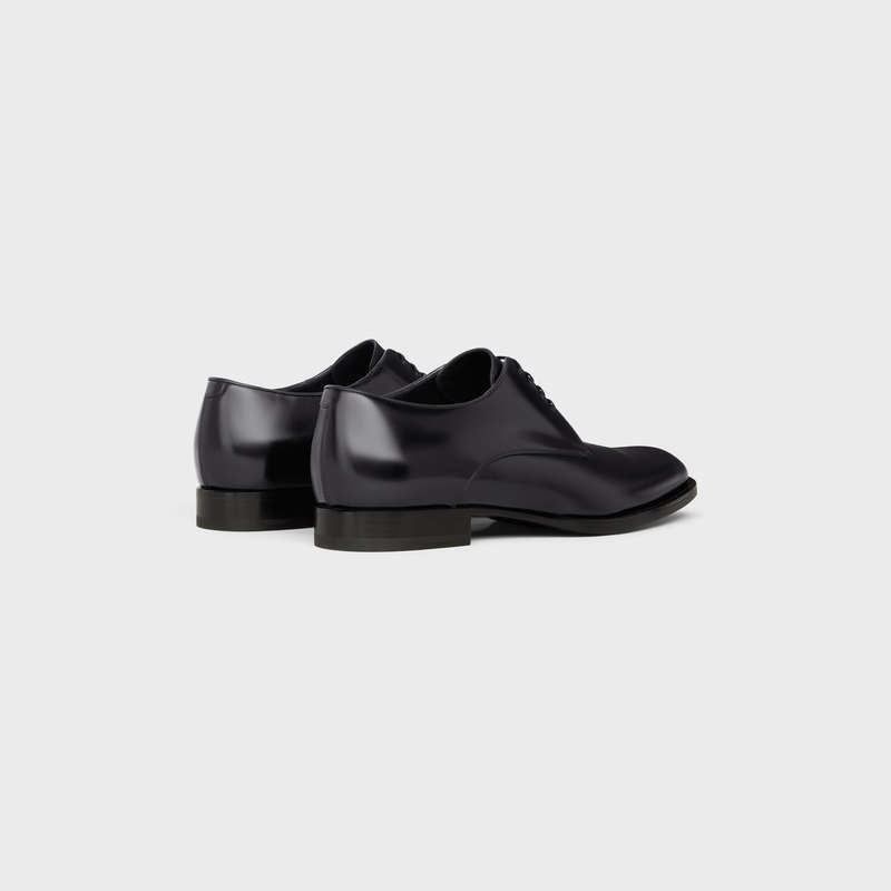 Celine Tuxedo Derby In Polished Bullskin Loafers Zwart | CL-591883