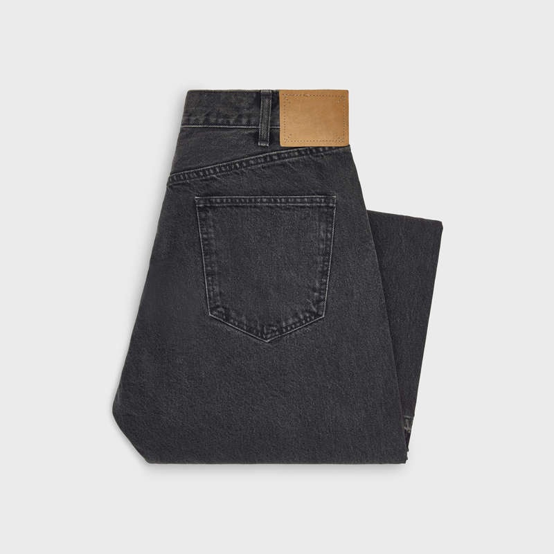 Celine Wesley Jeans In Charcoal Wash Denim Broek Grijs Lichtturkoois | CL-592052