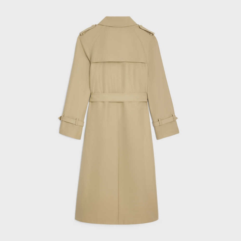 Celine Wiltern Trench In Katoenen Gabardine Jassen Beige | CL-592620