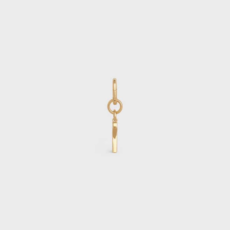 Celine X Charm In Brass Kleine Lederwaren Goud | CL-592943